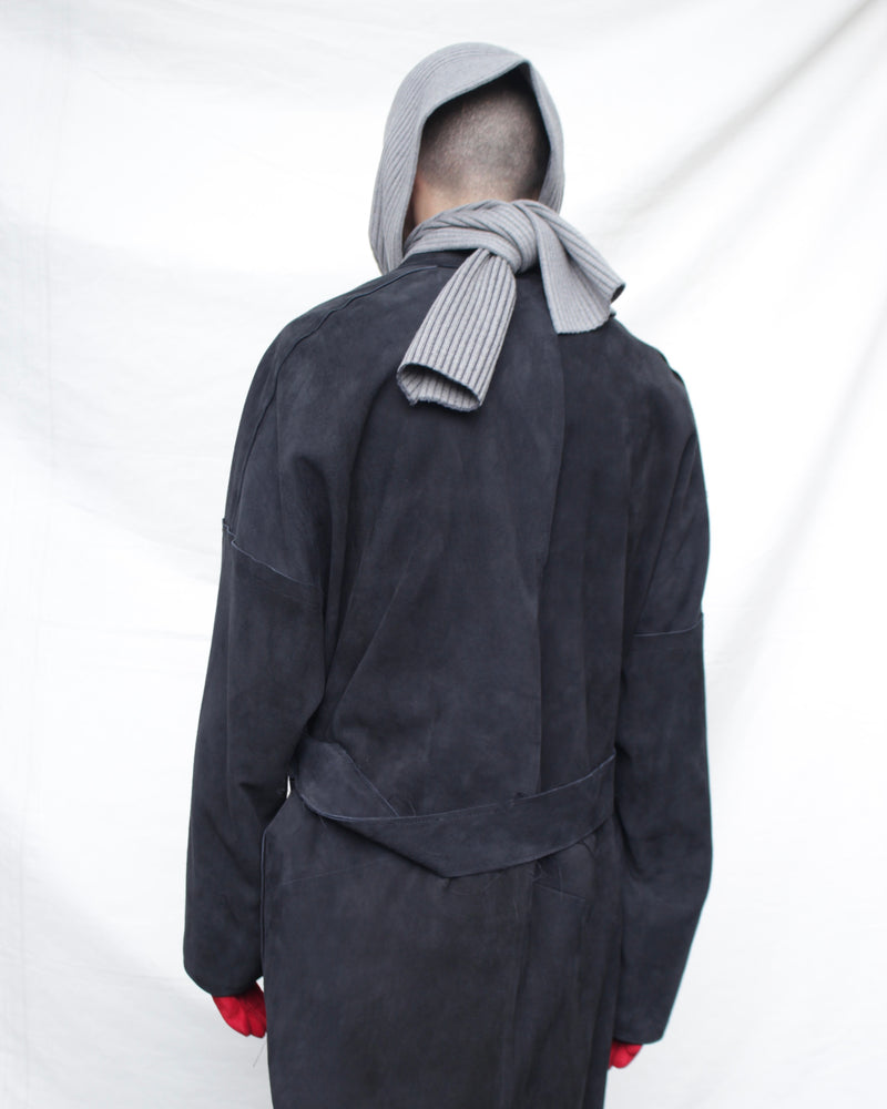 OMAR AFRIDI / ARTICULATED KNITTED SCARF - L.Grey (OA-AW25-ACC-105-04)