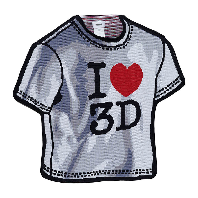 TWO-DIMENSIONAL "I♡3D" T-SHIRT (24SS49KN149) White