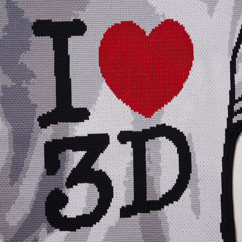 TWO-DIMENSIONAL "I♡3D" T-SHIRT (24SS49KN149) White