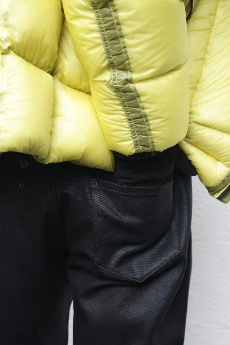 I SHII / 4-POCKET WAXED DENIM - Black (i SHII-01)