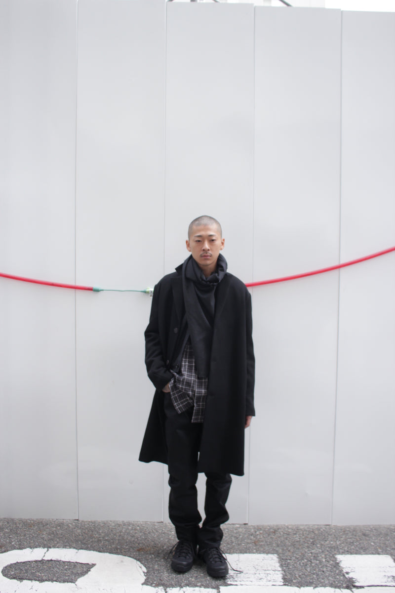 I SHII / 4-POCKET WAXED DENIM - Black (i SHII-01)