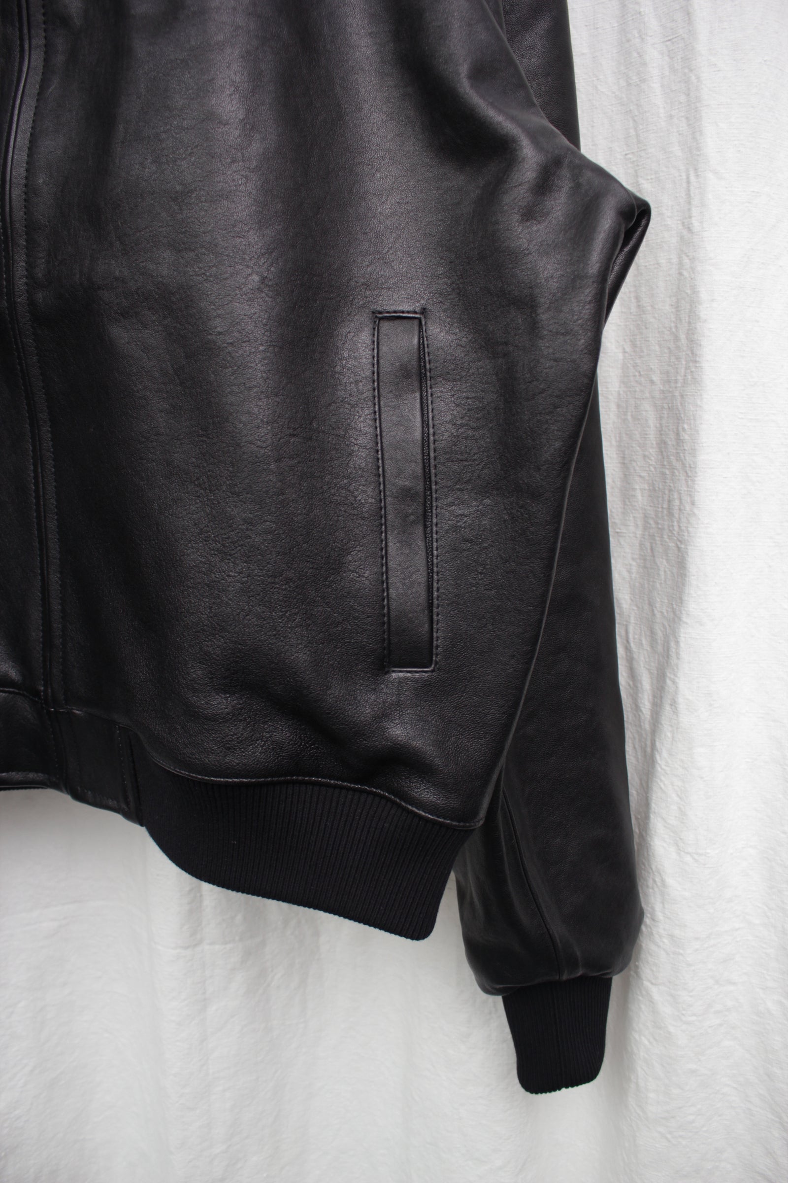 ジャケット・アウター ishii clubman leather flight jacket iSHII / CLUBMAN LEATHER FLIGHT JACKET - Black (i SHII-17) – Mukta