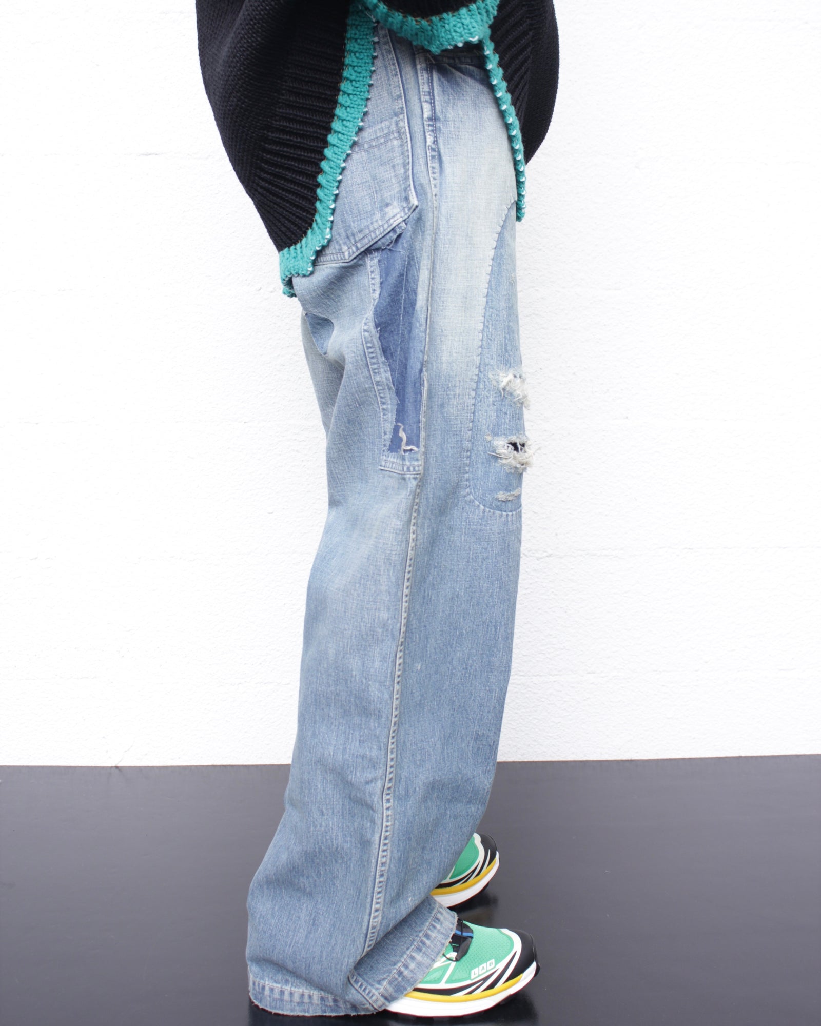 ensou.エンソウ Scar tissue painter jeans デニム ensou. Scar Tissue Painter Jeans (Indigo Blue) / E13P009