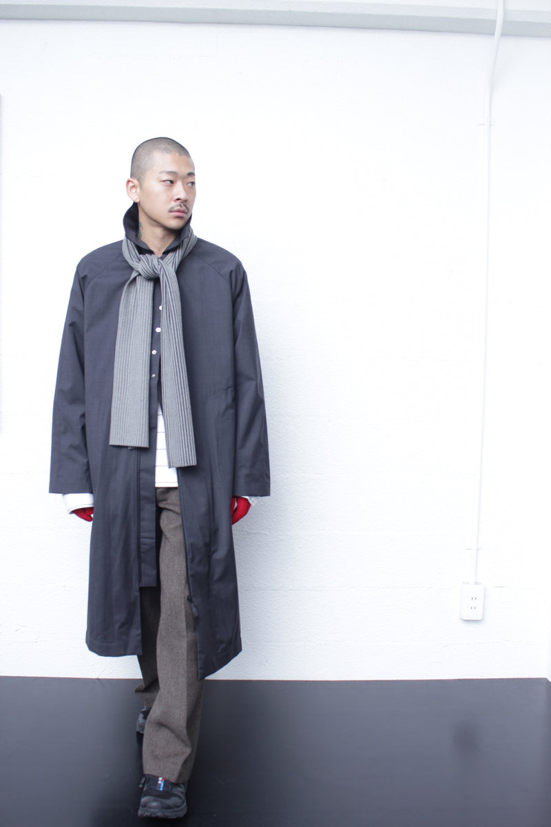 OMAR AFRIDI / ARTICULATED KNITTED SCARF - L.Grey (OA-AW25-ACC-105-04)