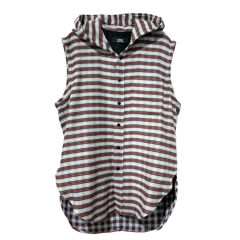 ensou. エンソウ EXCLUSIVE SLEEVELESS HOODIE SHIRT (E09S004EX