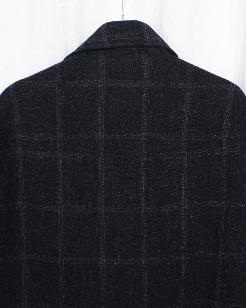 ENSOU. / MOTORCYCLE JACKET - Black Check (E13J004)