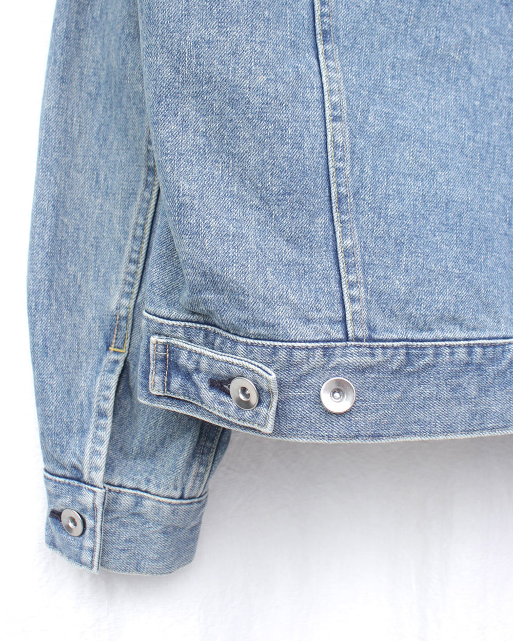 ENSOU. / ERASED JEAN JACKET-SPLASH (E14J008) BLUE – Mukta / Sal
