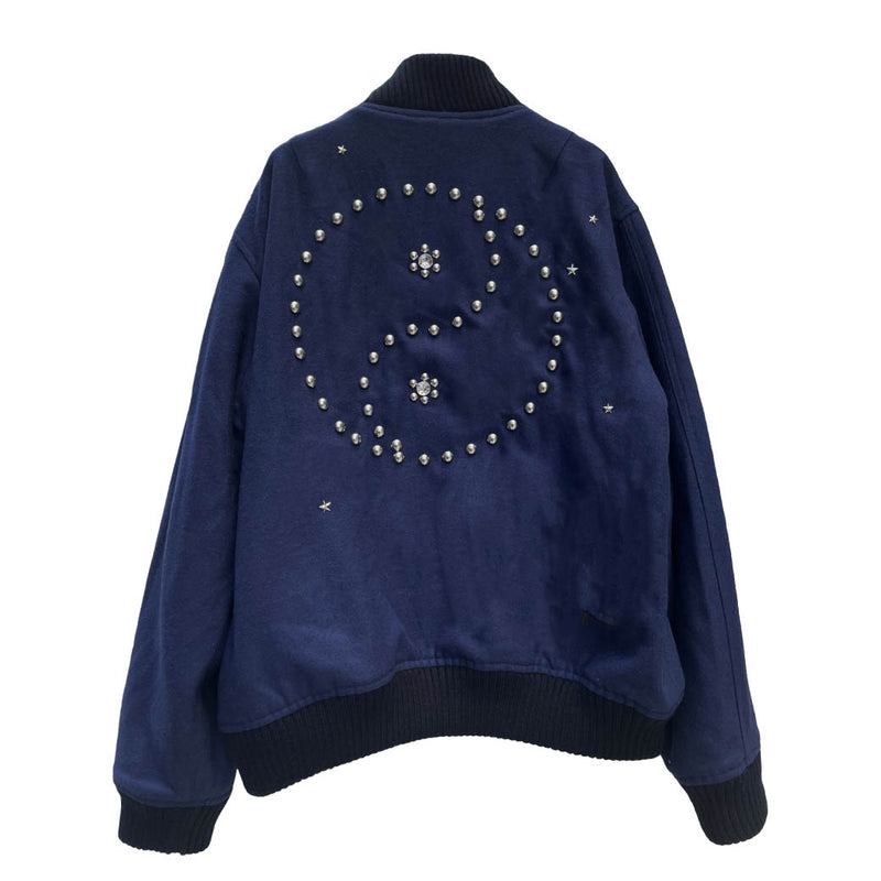 EX STUDDED WOOL STADIUM JACKET (13422005) Navy