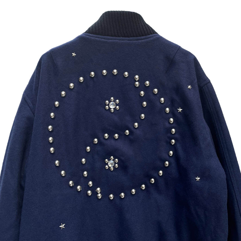 EX STUDDED WOOL STADIUM JACKET (13422005) Navy