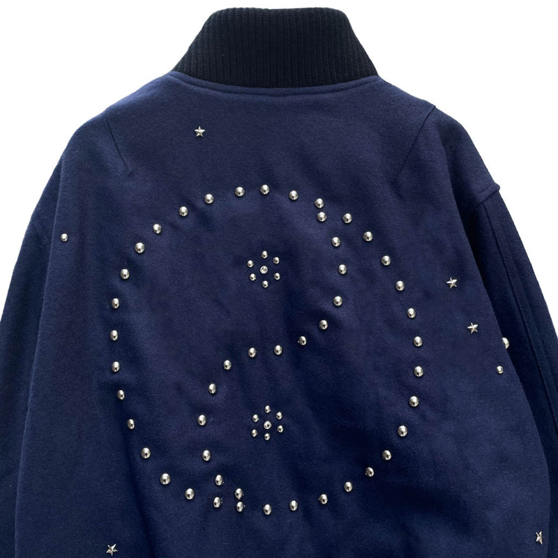 EX STUDDED WOOL STADIUM JACKET (13422005) Navy