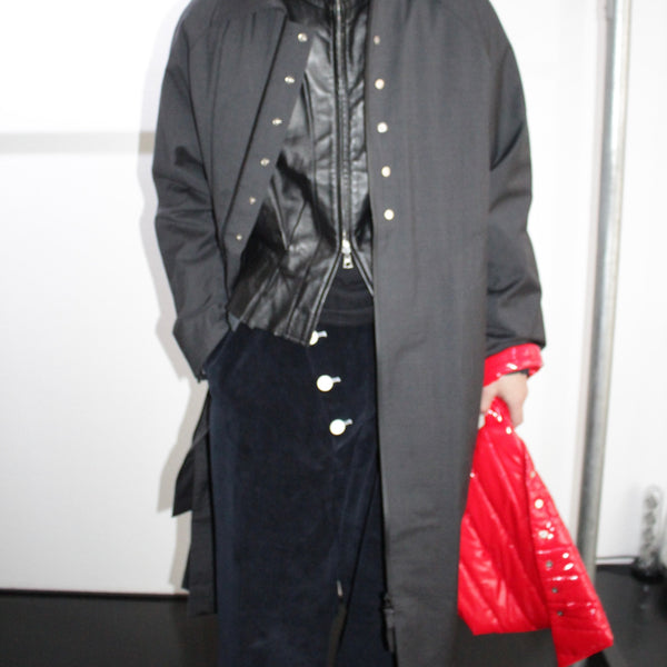 ジャケット・アウター OMAR AFRIDI 21AW Balmacaan Coat Omar Afridi Balmacaan Coat Driver's Knit Style -FASCINATE