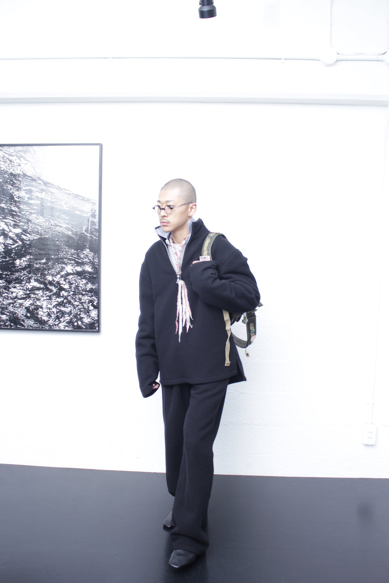 RIER / FLEECE POLO - Black (NFL15 X02)