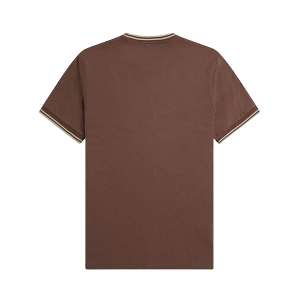 TWIN TIPPED T-SHIRT (M1588) Brick / Warm Grey