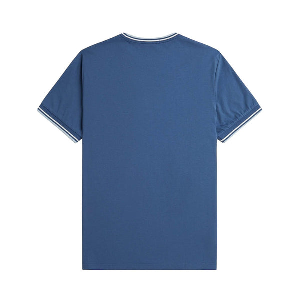 TWIN TIPPED T-SHIRT (M1588) Midnight Blue / Ecru / Light Ice