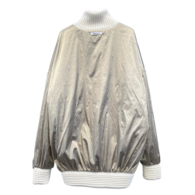 JACQUARD KNITTED OVERSIZED REVERSIBLE HALF ZIP JUMPER (KT003) BlackxWhite Pattern
