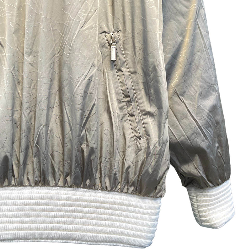 JACQUARD KNITTED OVERSIZED REVERSIBLE HALF ZIP JUMPER (KT003) BlackxWhite Pattern