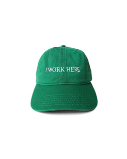 I WORK HERE, SOMETIMES HAT (IDEA_CAP33) Green