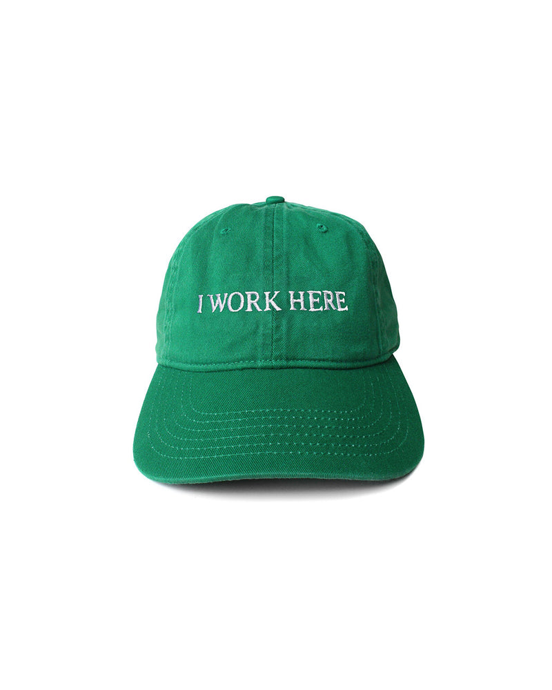 I WORK HERE, SOMETIMES HAT (IDEA_CAP33) Green