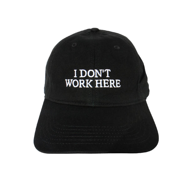 SORRY I DON'T WORK HERE HAT (IDEA_CAP05) Black