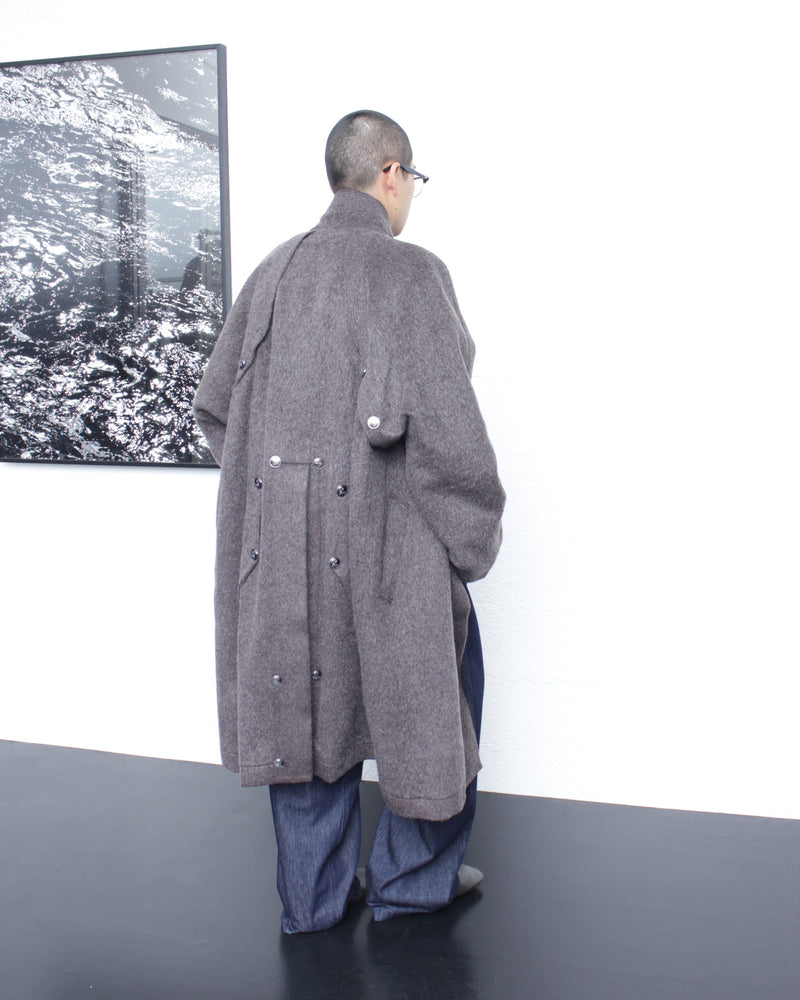 KIKO KOSTADINOV / KORMOS MILITARY COAT - Washed Brown/Slate Grey (KKAW25C01-44)