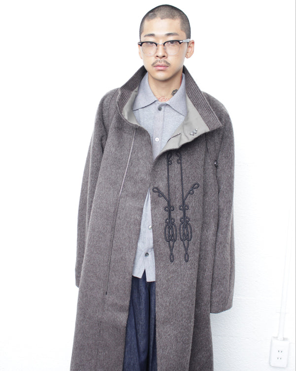 KIKO KOSTADINOV / KORMOS MILITARY COAT - Washed Brown/Slate Grey (KKAW25C01-44)