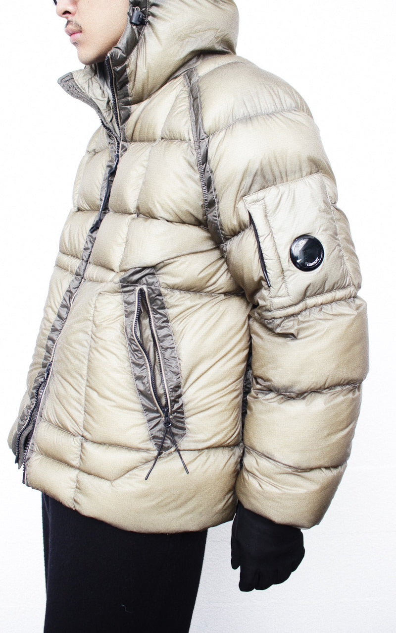 C.P. COMPANY / D.D. SHELL HOODED JACKET - Fallen Rock (19CMOW702A)