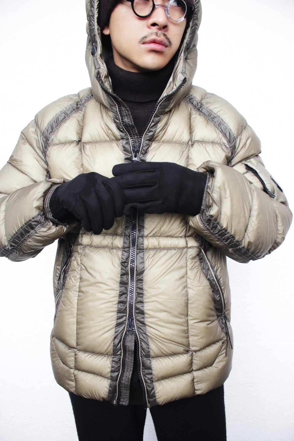 C.P. COMPANY / D.D. SHELL HOODED JACKET - Fallen Rock (19CMOW702A