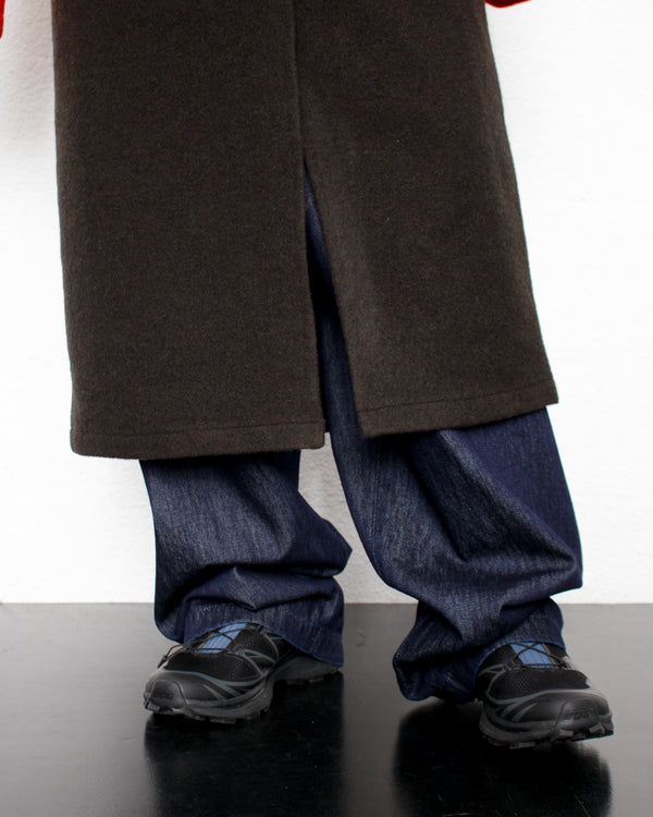 RIER / FLEECE WRAP SKIRT - Tourbe (SKT23 X02)