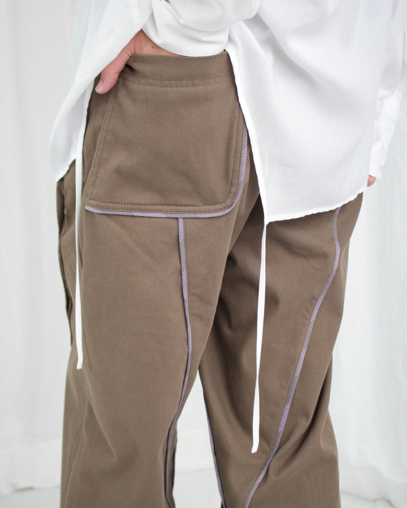 CHALICE TROUSER W BAG (KKAW24T03-15) Brass Green