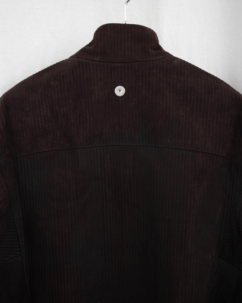 STEEL BLOUSON (OA-AW24-LTH-103-02) Dark Brown