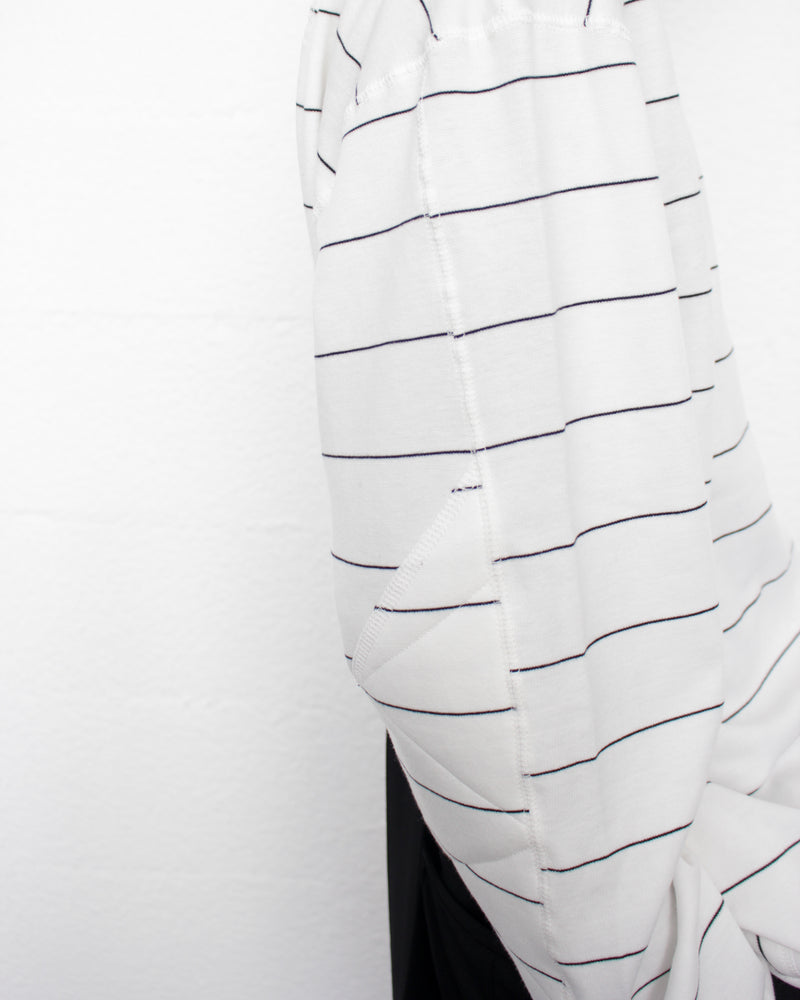ENSOU. / TURTLENECK LONG SLEEVE SHIRT - White×Black (E13T002)