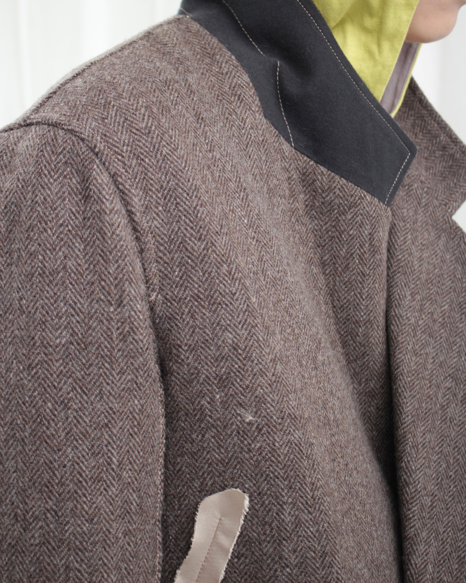 sulvam サルバム 通販 HERRINGBONE LINING JACKET (MU-J03-200) Brown