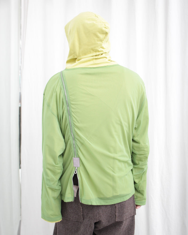 KNOX MESH HOODIE (KKAW24TP06-90) Lime / Lilac / Emerald