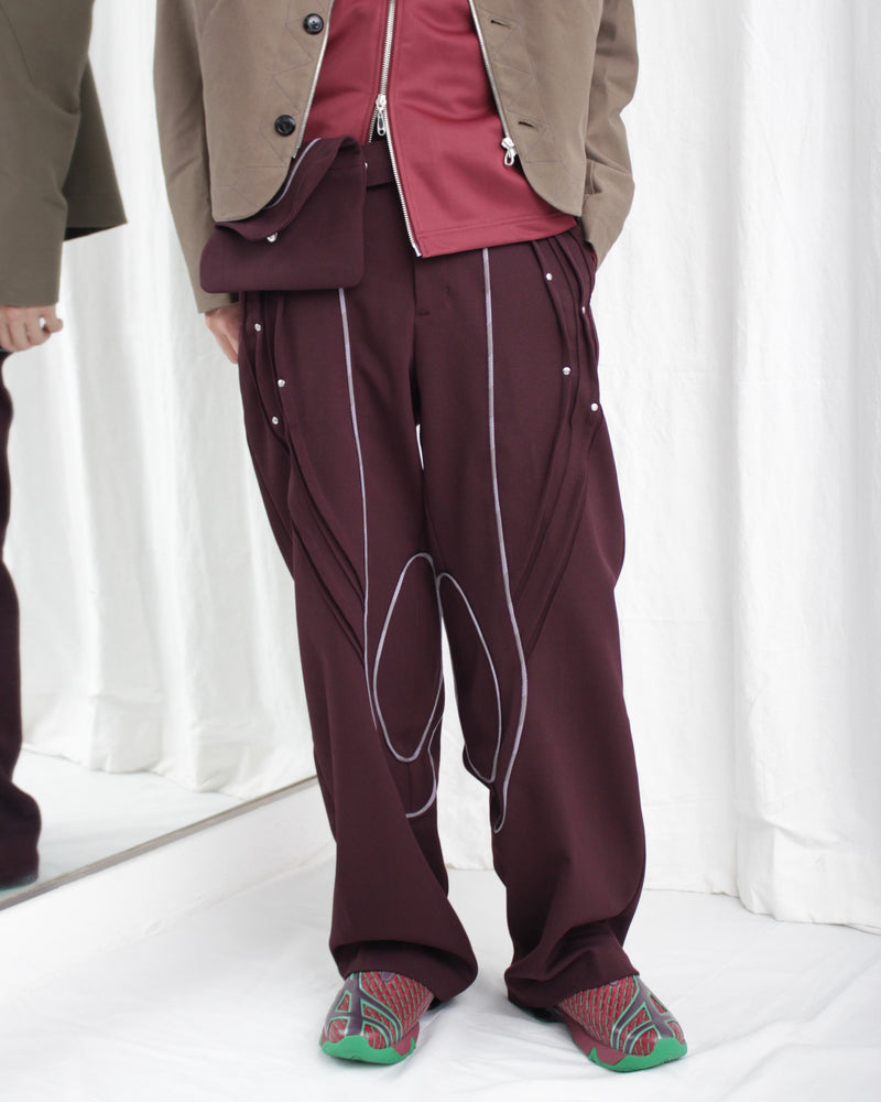 CHALICE TROUSER W BAG (KKAW24T03-13) Maroon