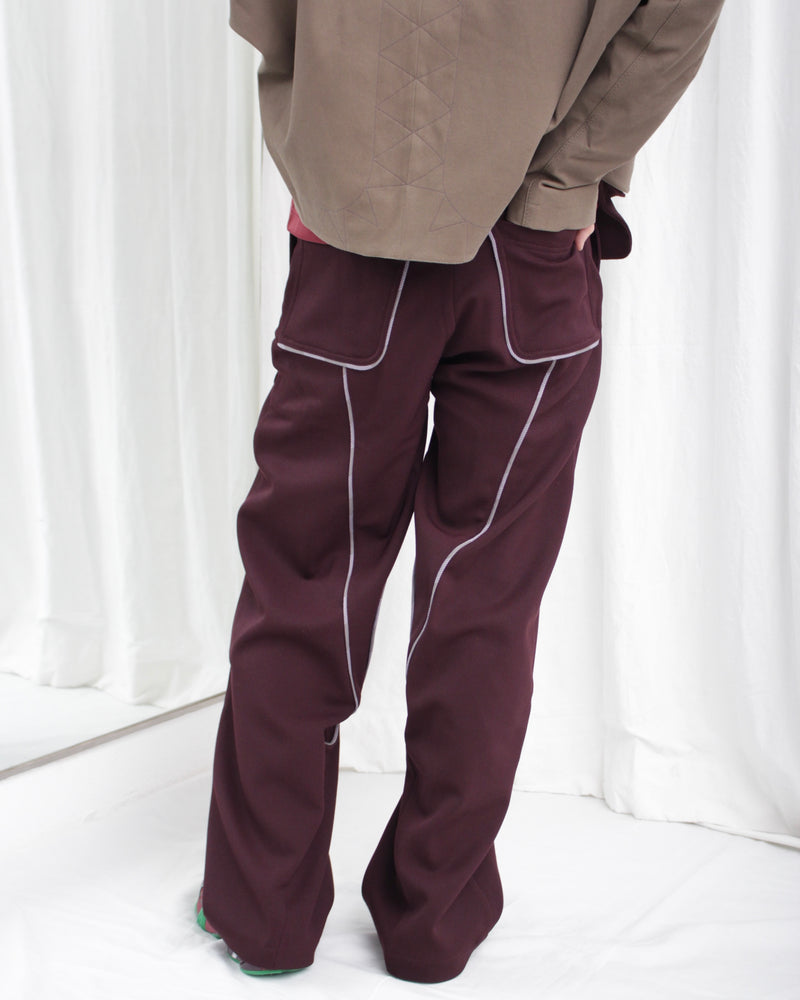 CHALICE TROUSER W BAG (KKAW24T03-13) Maroon