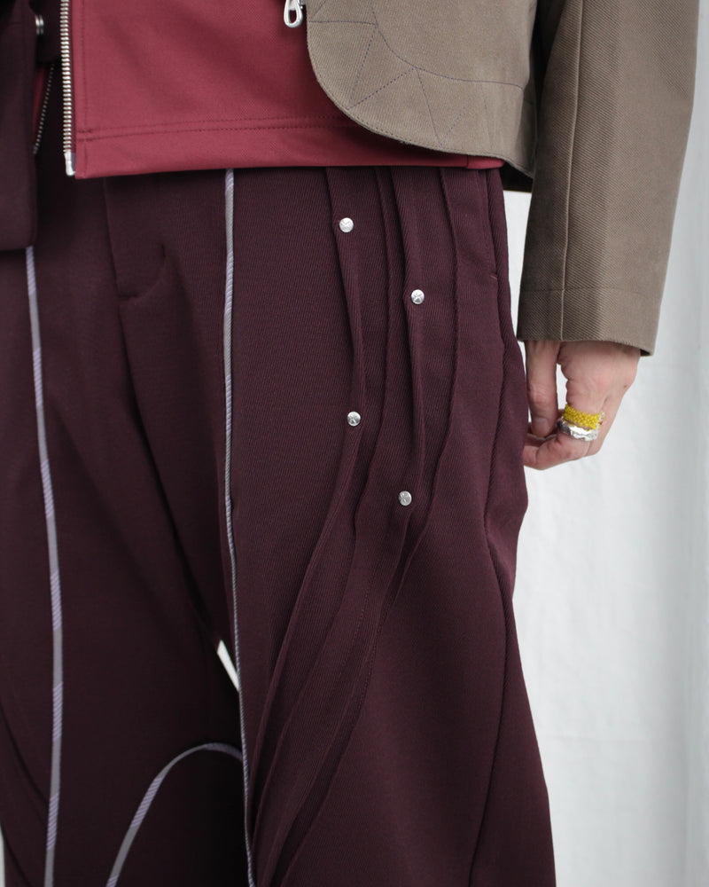 CHALICE TROUSER W BAG (KKAW24T03-13) Maroon