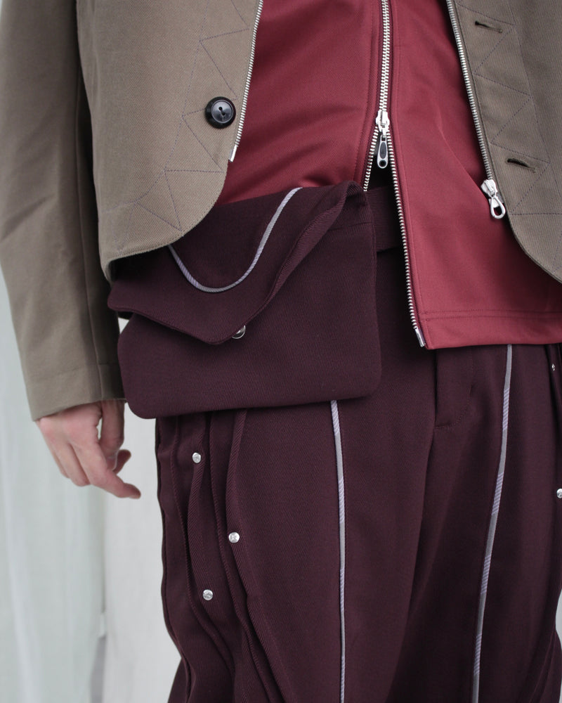 CHALICE TROUSER W BAG (KKAW24T03-13) Maroon