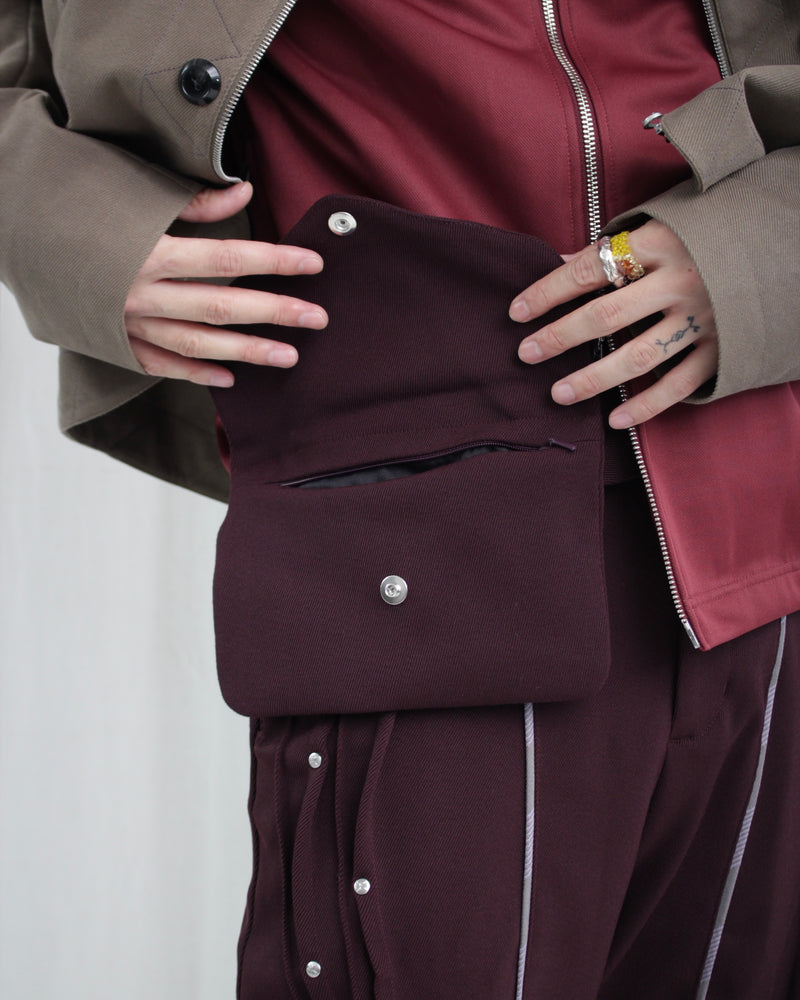 CHALICE TROUSER W BAG (KKAW24T03-13) Maroon