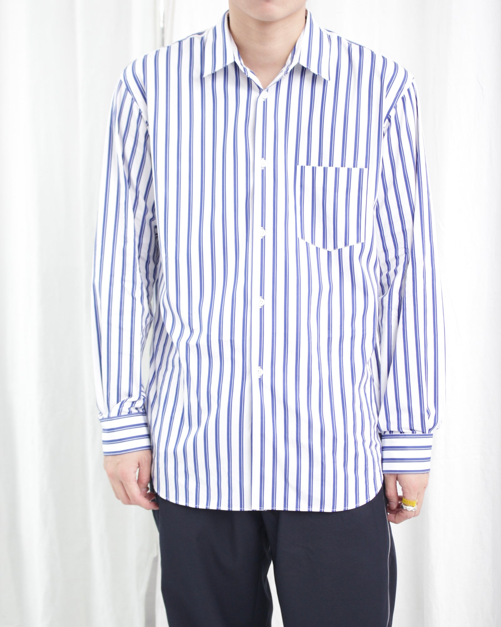 COMME DES GARÇONS SHIRT / YARN DYED COTTON STRIPE POPLIN