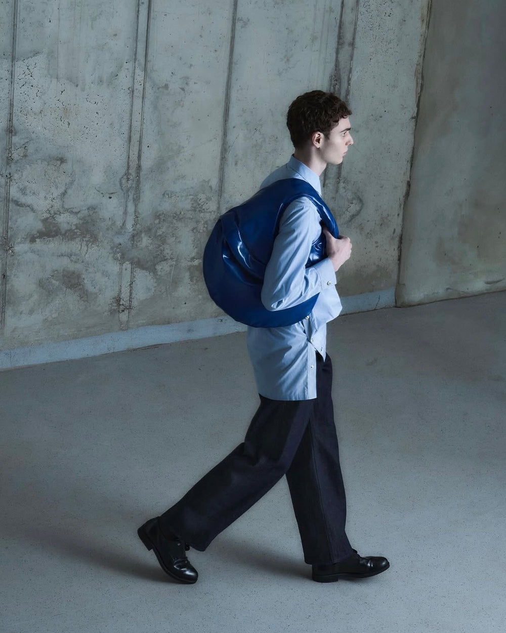 深水康太着用 omar afridi VERB SCARF FOX TWEED