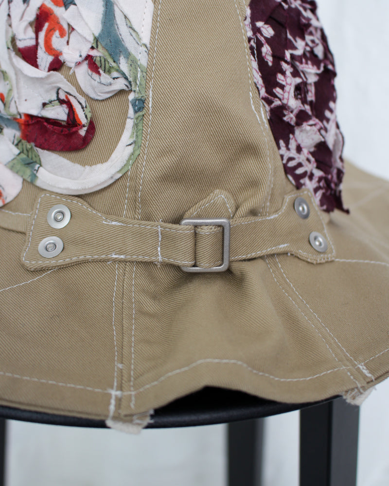 FAF / BLOCK PRINT FLOWER HAT - Beige (103122801)