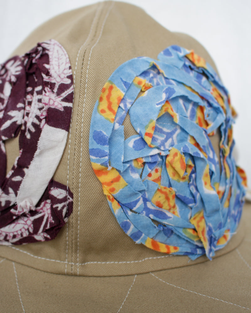 FAF / BLOCK PRINT FLOWER HAT - Beige (103122801)
