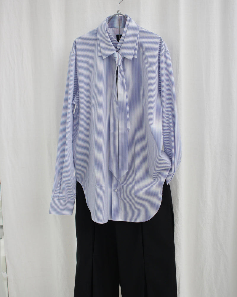 TRIPLE COLLAR SHIRT (JBMW056FA48) White/Blue Stripe