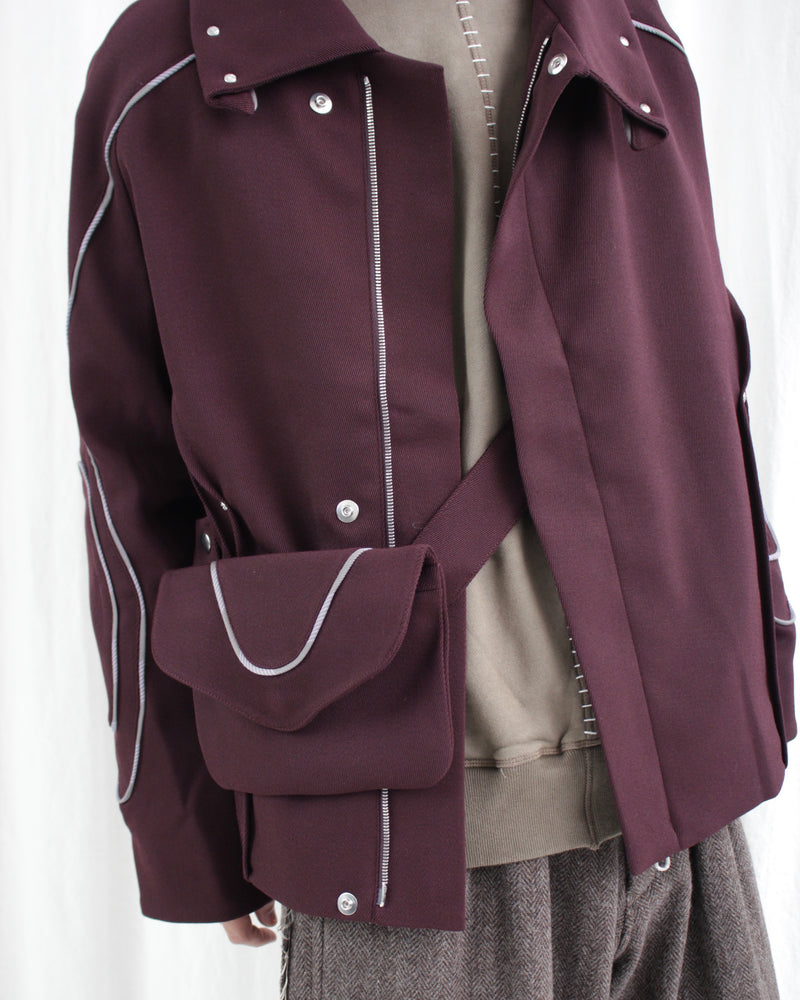 CHALICE JACKET W BAG (KKAW24J05-48) Maroon