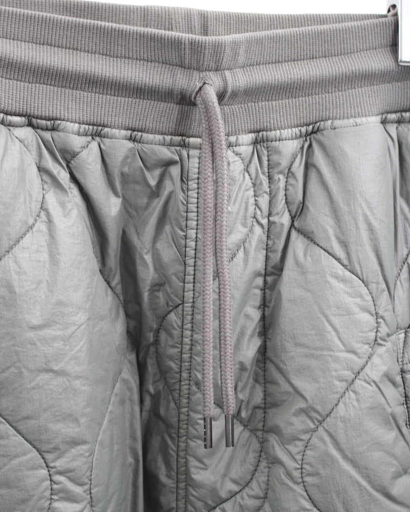 DIAGONAL RAISED FLEECE MIXED QUILTED SWEATPANTS (17CMSP183A-005835M) Grape Leaf 674