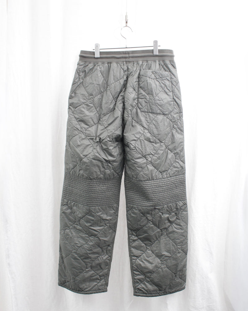 DIAGONAL RAISED FLEECE MIXED QUILTED SWEATPANTS (17CMSP183A-005835M) Grape Leaf 674