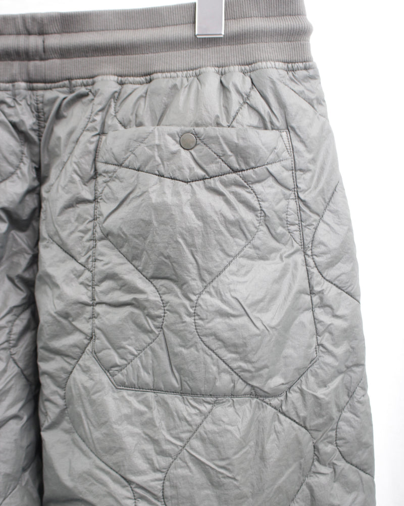 DIAGONAL RAISED FLEECE MIXED QUILTED SWEATPANTS (17CMSP183A-005835M) Grape Leaf 674