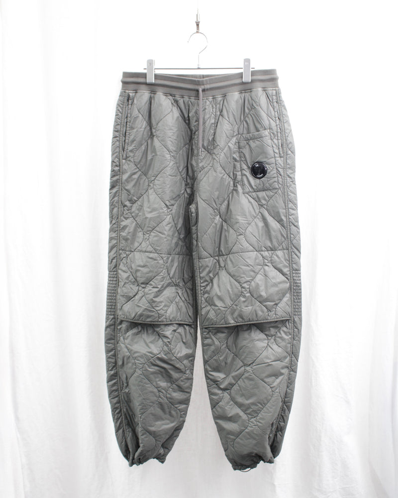 DIAGONAL RAISED FLEECE MIXED QUILTED SWEATPANTS (17CMSP183A-005835M) Grape Leaf 674