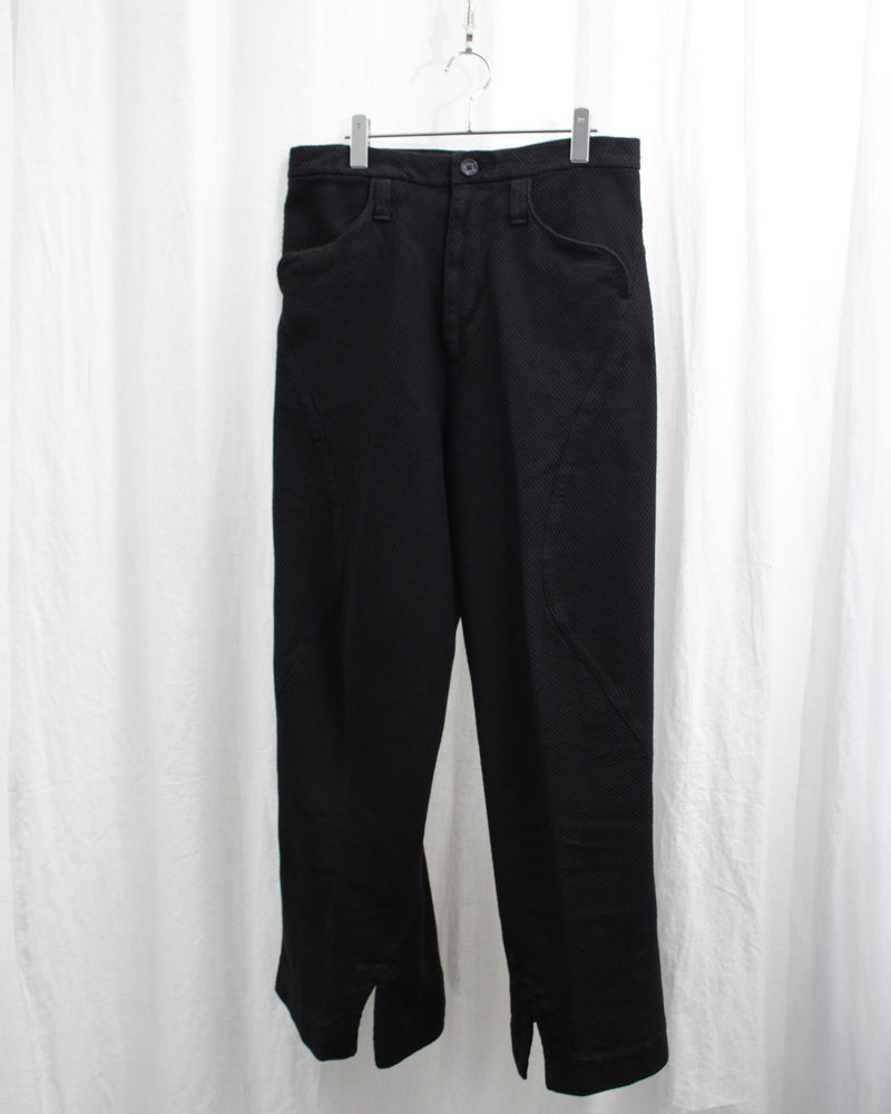 DEXTER PANTS - HONEYCOMB SASHIKO (1115-P-117) Black