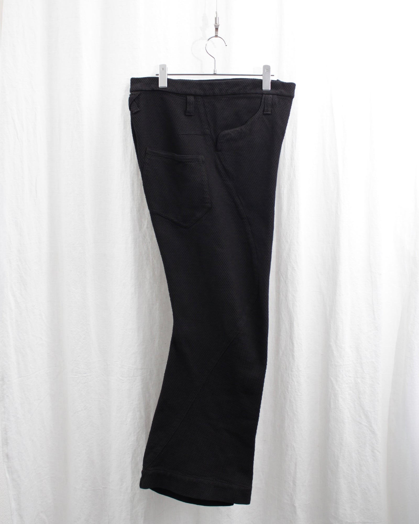 KOZABURO コウザブロウ 3D SHAPED TROUSERS (1015-P-111) Black